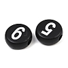 Opaque Acrylic European Beads AC-CBA1794-02-2