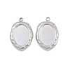 304 Stainless Steel Pendant Cabochon Settings STAS-L303-30P-1
