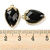 Natural Obsidian Faceted Pendants G-M431-06G-07-3