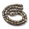 Electroplated Natural Lava Rock Beads Strands G-A251-A01-01E-2