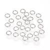 304 Stainless Steel Round Rings STAS-S066-16-6mm-1