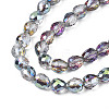 Electroplate Translucent Glass Beads Strands EGLA-N002-26-D03-3