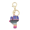 PU Leather Keychain KEYC-C007-02B-G-2