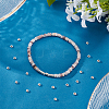 60Pcs Rondelle 925 Sterling Silver Spacer Beads STER-PH0003-82-2