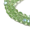 Electroplate Transparent Glass Beads Strands EGLA-A035-T4mm-L09-3