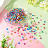 500Pcs Plastic Flower Beads KY-TADJ0001-07B-4