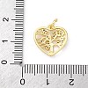 Brass Micro Pave Cubic Zirconia Pendants KK-S510-36G-01-3