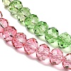 Transparent Painted Glass Beads Strands X1-DGLA-A034-T8mm-A18-4