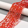 Transparent Electroplate Glass Beads Strands LS-EGLA-A039-T3mm-B14-4