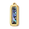 Paua Shell Pendants SSHEL-B145-01D-G-1