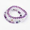 Natural Mixed Gemstone Stretch Bracelets BJEW-JB03365-2