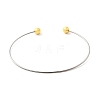 1.2MM 201 Stainless Steel Cuff Bangle Making BJEW-Z144-01GP-01-1