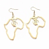 201 Stainless Steel Dangle Earrings EJEW-O101-01G-2