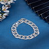 1Pc Alloy Leaf Link Chain Bracelets for Women BJEW-LP0001-63-3