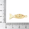 Brass Micro Pave Clear Cubic Zirconia Pendants KK-U064-18A-G-3