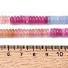 Cherry Quartz Glass & Dyed Natural White Jade & Green Aventurine Beads Strands G-H333-02C-6