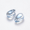 Transparent Spray Painted Glass Charms LS-GLAA-R211-03-D04-2