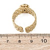 304 Stainless Steel with Glass Cat Eye Cuff Rings for Women RJEW-K309-40B-5