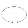 202 Stainless Steel Wire Choker Necklace NJEW-H011-05P-1