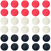 Rubberized Style Imitated Silicone Acrylic Beads MACR-PA0001-06B-05-6