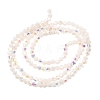 AB Color Plated Opaque Glass Beads Strands GLAA-G127-02I-2