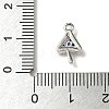 Brass Micro Pave Cubic Zirconia Charms KK-I276-45P-3