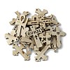 100Pcs Wood Pendants X1-WOOD-G020-01-1