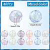 40Pcs Transparent Acrylic Beads MACR-SC0001-54-2