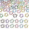 48Pcs 6 Colors Transparent Plastic Bead Frame KY-TA0001-26-1