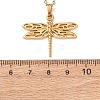 304 Stainless Steel Pendant Cable Chain Necklaces for Men Women NJEW-K308-03B-G-5