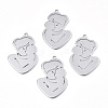 Non-Tarnish 201 Stainless Steel Pendants STAS-N098-070P-2