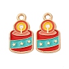 Christmas Alloy Enamel Pendants LS-ENAM-K080-01D-G-1
