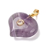 Natural Banded Amethyst Pendants G-B188-02G-03-2
