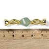 Natural Green Aventurine with Brass Fold Over Clasps G-G141-02G-06-3