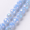 Electroplate Glass Beads Strands EGLA-T020-10-C02-1