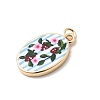 Printed Brass Pendants KK-H253-05C-G-2