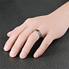 201 Stainless Steel Scale Pattern Finger Rings for Men FS-WGDD078-02-2
