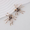 Alloy Rhinestone Stud Earrings LS-EJEW-H155-01AG-1
