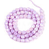 Anti-Tarnish Electroplate Glass Beads Strands GLAA-N057-6mm-04-2