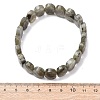 Natural Labradorite Faceted Beaded Stretch Bracelets for Women BJEW-K251-07L-5