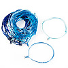 50Pcs 5 Colors Adjustable Nylon Cord Bracelet Making BJEW-TA00670-2