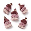 Polycotton Tassel Pendant Decorations GLAA-K060-07KCG-12-3