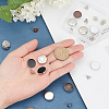   Flat Round Zinc Alloy Scalable & Removable Jean Button FIND-PH0002-14-3