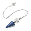 Natural Dyed Lapis Lazuli Cone Dowsing Pendulum Big Pendants G-C114-02P-15-2