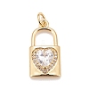 Brass Micro Pave Cubic Zirconia Pendants KK-A161-30G-2