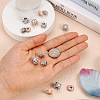  14Pcs 7 Style Zinc Alloy Rhinestone Beads ALRI-PJ0001-01-4