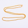 Iron Box Chain Necklace Making NJEW-WH0007-03G-1