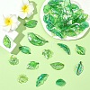 80Pcs 8 Colors UV Plating Acrylic Pendants OACR-YW0003-88-4