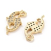 Brass Micro Cubic Zirconia Pendants KK-Q789-32G-2