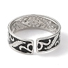 304 Stainless Steel Enamel Open Cuff Rings for Women RJEW-F166-35P-02-3